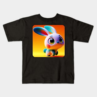 Animals, Insects and Birds - Bunny #6 Kids T-Shirt